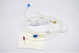 Automatic liquid stop infusion set